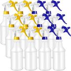 Eccliy 12 Pcs 16 Oz Plastic Spray Bottle, Adjustable Empty Reusable Sprayer by Eccliy