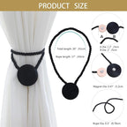 Magnetic Curtain Tiebacks - 12mm Magnetic Tie Backs - Image 2