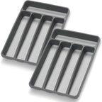 Silverware Organizer 2 Pieces Utenisl Organizer Holder Kitchen Drawer Organizer by Loyareal