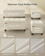 SONGMICS Storage Ottoman Bench, Foldable Foot Rest - Image 6