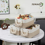 Temary Small Fabric Storage Baskets 6 Pcs Decorative Baskets Bins - Image 6