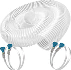 Heavy PVC Dust Collection Hose 4" x 10', Flexible Clear PVC Fume Collection Hose by Qucship
