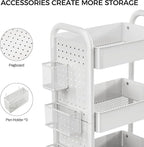 DESIGNA 3-Tier Rolling Cart, Utility Cart - Image 5
