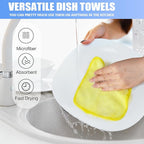KinHwa Kitchen Washcloths for Dishes Absorbent Microfiber Dish Cloths Quick Dry - Image 7