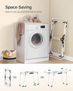 SONGMICS Clothes Drying Rack Foldable, Gullwing Laundry Drying Rack, - Image 5