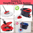 4 Pcs Micro Spin Mop Replacements Head & 2 Chennile Mop Heads & 1 Scrub Brush & - Image 2