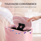 Cesun Motion Sensor Trash Can, 5 Gallon Automatic Bathroom Garbage Can - Image 3