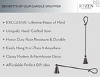 RTZEN Rustic Bell Candle Snuffer - Image 2