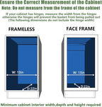 LOVMOR Pull Out Cabinet Organizer 12½" W x 21½" D, Kitchen Cabinet Pull Out - Image 4