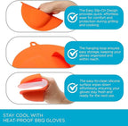 Pack of 2 Silicone Barbecue Gloves - Image 7
