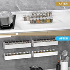 PMMASTO Adhesive Acrylic Spice Rack Organizer - Image 7