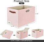 3-Pack Foldable Fabric Storage Bins - Image 2