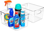 Sorbus 2 Pack Large Clear Plastic Storage Bins, Refrigerator, Under Sink by Sorbus