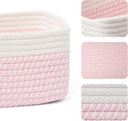 Small Storage Baskets for Organizing | Closet Organizer Bins | Shelf Toy Basket - Image 2