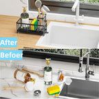 Sponge Holder for Kitchen Sink, Stainless Steel Sink Caddy - Image 6