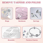28 Pcs Jewelry Polishing Cloth for Sterling Silver Jewelry, Includes 40 Pcs - Image 4