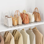 Bag & Purse Organizer for Closet, 2 Pack Adjustable Clear Handbag Storage Holder - Image 9