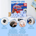 36Pack Washing Machine Cleaner Tablets-18 Month Supply, Washer Machine Cleaner - Image 5