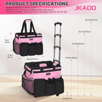 Large Rolling Cleaning Caddy Bag - Image 2
