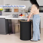 efluky Recycling Bin for Kitchen 100L, 26 Gallon Recycle Bins for Indoor - Image 4