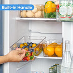 JollyPack 8 Pack Clear Plastic Storage Bins, Pantry Organizers and Storage - Image 4