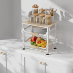 3-layer Kitchen Fruit Storage Basket Snack Rack, Countertop & Desktop Pull-out - Image 6