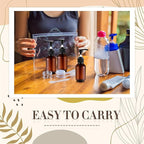 Tessco for you 12 Pack Amber Soap Dispenser Empty Plastic Pump Bottles - Image 5