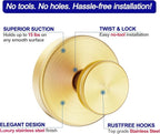 Suction Cup Hooks for Shower, Removable Towel Hooks for Bathroom Window Glass - Image 3