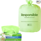 Responsible Products Kitchen Bin Liners, Certified Compostable, Heavy Duty by ResponsibleProducts%C2%AE