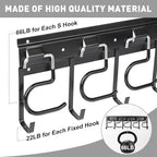 LEYU Metal Garage Tool Organizer Wall Mount, 4 Pack Garden Tool Organizer - Image 8