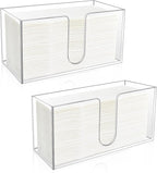 2Pack Acrylic Countertop Paper Towel Holder, Paper Towel Dispenser by CDIVEFTN