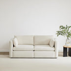 CHITA Small Modular Sectional Fabric Sofa Set, Extra Comfty Loveseat Cloud Couch by CHITALIVING