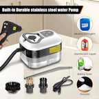 High Pressure Steam Cleaner, 2500W Portable High Temp Bathroom Power Steamer - Image 3