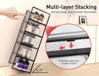 Kuject X-Large Shoe Storage Boxes Organizers Clear Plastic Stackable 12 Pack - Image 5