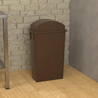 23 Gallon Brown Slim Jim Trash Can - Image 4