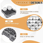 Commercial Dishwasher Tray Rack Polypropylene Full Size Flatware Rack - Image 3