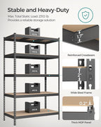 SONGMICS 5-Tier Storage Shelves, Load 2310 lb, Boltless Assembly, Adjustable - Image 4