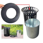 Outdoor Metal Slatted Trash Receptacle, Waste Receptacle，Commercial Trash Cans - Image 5