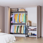 IZEUK 3 Tier Heavy Duty Rolling Garment Rack Wire Clothes Rack - Image 3