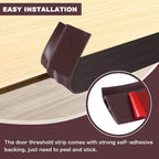 Vinyl Door Threshold Flooring Transition Strip Self Adhesive Carpet Edging Strip - Image 2