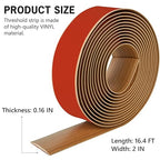 16.4Ft Floor Transition Strip Self Adhesive Vinyl Cover Floor Strip Flat - Image 2