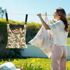 Floral Clothes Pin Hanging Bag - Image 2