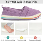 HomeTop Women's Comfy Loafer Slippers Lightweight Memory Foam Non-slip Indoor - Image 3