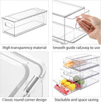 MineSign 4 pack Stackable Refrigerator Organizer Bins Pull-Out Drawers - Image 5