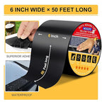 RV Roof Sealant Tape Black, 6 Inch x 50 Feet RV Repair Roof Sealer Seal Tape - Image 2