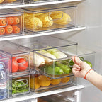 MineSign 7 pack Stackable Refrigerator Organizer Bins Pull-Out Drawers - Image 2