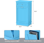 Betterhood Tilt Out Trash Cabinet 10 Gallon Wooden Free Standing Laundry Sorter - Image 3