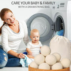 24 Pack Wool Dryer Balls XL Reusable Laundry Balls - Image 5