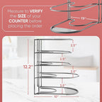 Heavy-Duty Pots and Pans Organizer | 5-Tier Cookware & Lid Storage Rack | - Image 3