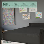 OhGeni 100% Waterproof Mattress Protector, Twin-Gray Size Mattress Pad - Image 4